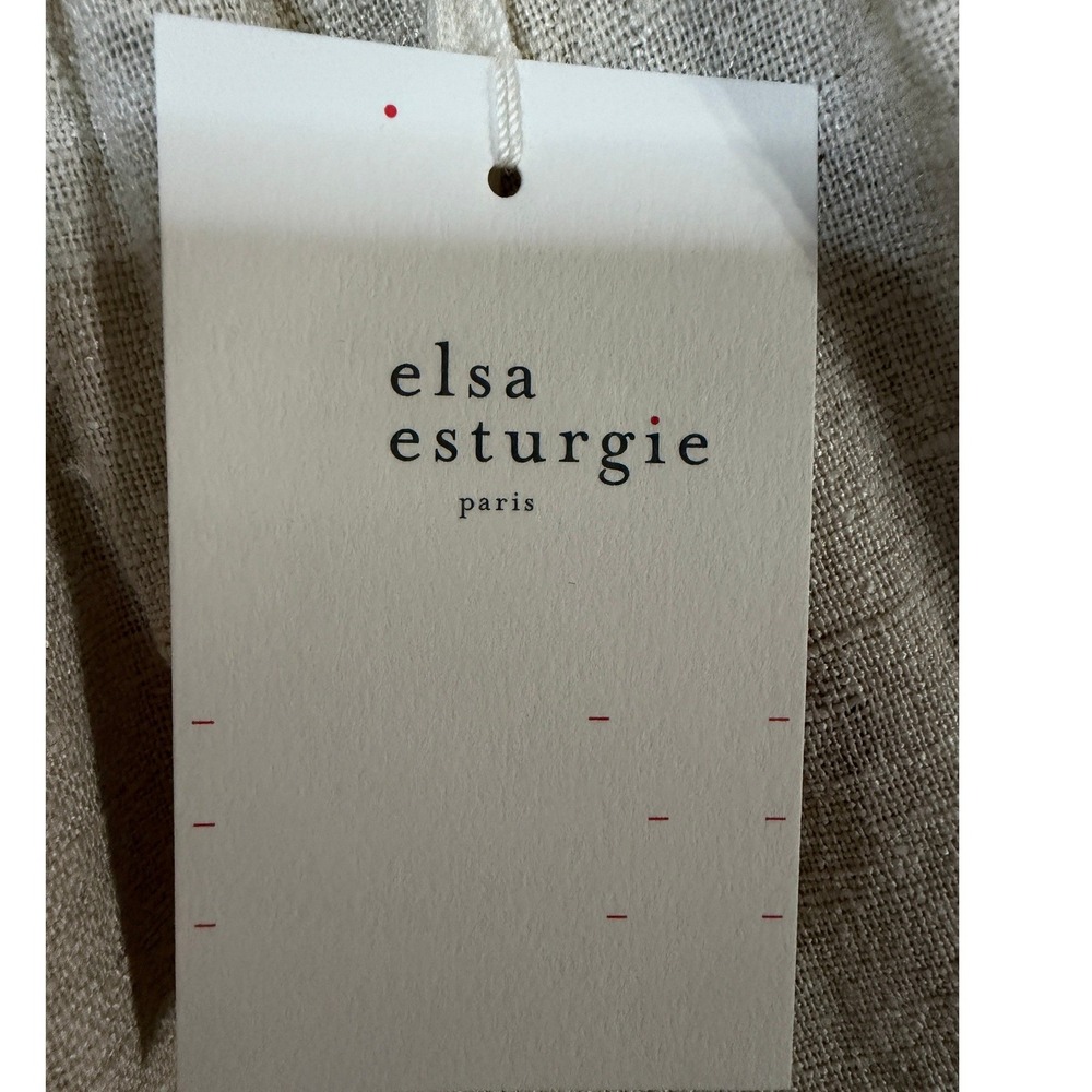 Elsa Esturgie Peace Silk Midi Skirt Size 6 European Vacation French Quiet Luxury - Picture 5 of 12
